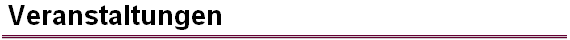 Veranstaltungen